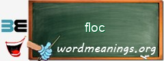 WordMeaning blackboard for floc